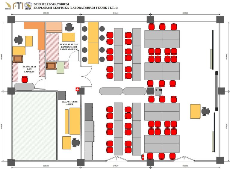 Denah Laboratorium Eksplorasi Geofisika (Lab. EG)