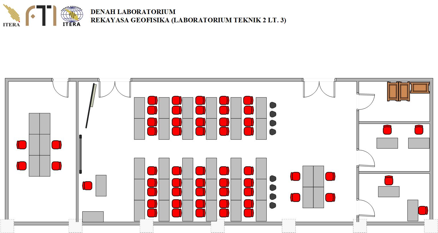 Denah Laboratorium Rekayasa Geofisika (Lab. RG)